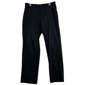 Slazenger Golf Trouser Pants Mens 34 x 32 Black Pockets Stretch Flat Front